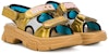 (PS) Sandal Fesyen Gucci Open Toe Velcro 'Coklat' 603870-DORG0-8061