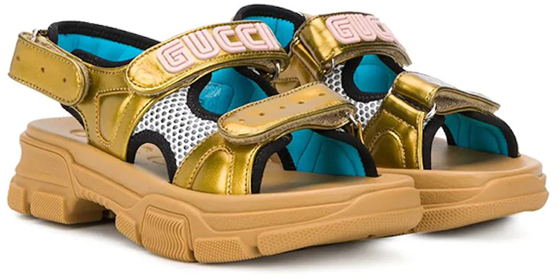 (Preschool) Gucci Open Toe Velcro Fashion Sandal 'Brown' 603870-DORG0-8061 Order (Preschool) Gucci Open Toe Velcro Fashion Sandal 'Brown' 603870-DORG0-8061
