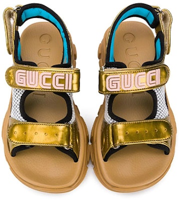(PS) Sandal Fashion Velcro Terbuka Gucci 'Coklat' 603870-DORG0-8061 Lookbook (PS) Sandal Fashion Velcro Terbuka Gucci 'Coklat' 603870-DORG0-8061