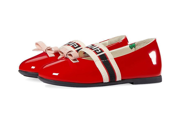 (Preschool) Gucci Patent Leather 'Red Bow Tie' 552941-0IRA0-6566