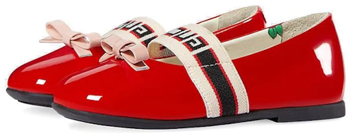 (Preschool) Gucci Patent Leather 'Red Bow Tie' 552941-0IRA0-6566 (Preschool) Gucci Patent Leather 'Red Bow Tie' 552941-0IRA0-6566