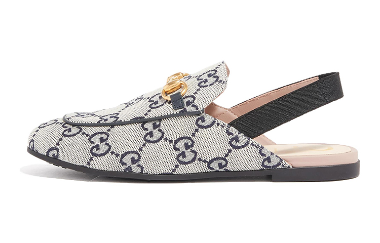 (Preschool) Gucci Princetown 'Blue and White Double G Canvas' 478189-9SF50-9370