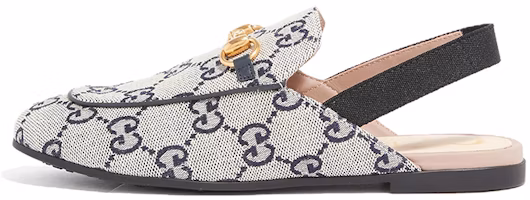 (Preschool) Gucci Princetown 'Blue and White Double G Canvas' 478189-9SF50-9370 (Preschool) Gucci Princetown 'Blue and White Double G Canvas' 478189-9SF50-9370