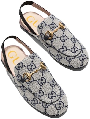 (PS) Gucci Princetown 'Biru Putih Double G Kanvas' 478189-9SF50-9370 Lookbook (PS) Gucci Princetown 'Biru Putih Double G Kanvas' 478189-9SF50-9370