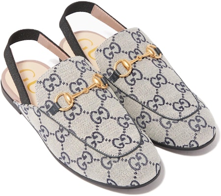 (PS) Gucci Princetown 'Biru Putih Double G Kanvas' 478189-9SF50-9370 Shop (PS) Gucci Princetown 'Biru Putih Double G Kanvas' 478189-9SF50-9370