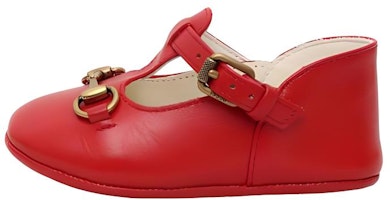 (Preschool) Gucci Round-Toe Buckle Loafers 'Red Lambskin' 725732-1D700-6537 (Preschool) Gucci Round-Toe Buckle Loafers 'Red Lambskin' 725732-1D700-6537