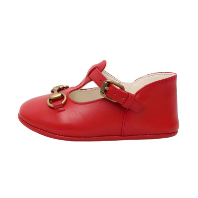 (PS) Gucci Round-Toe Buckle Loafers 'Red Lambskin'