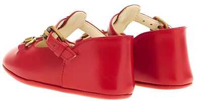 Purchase (PS) Loafer Buckle Gucci Hujung Bulat 'Lambskin Merah' 725732-1D700-6537