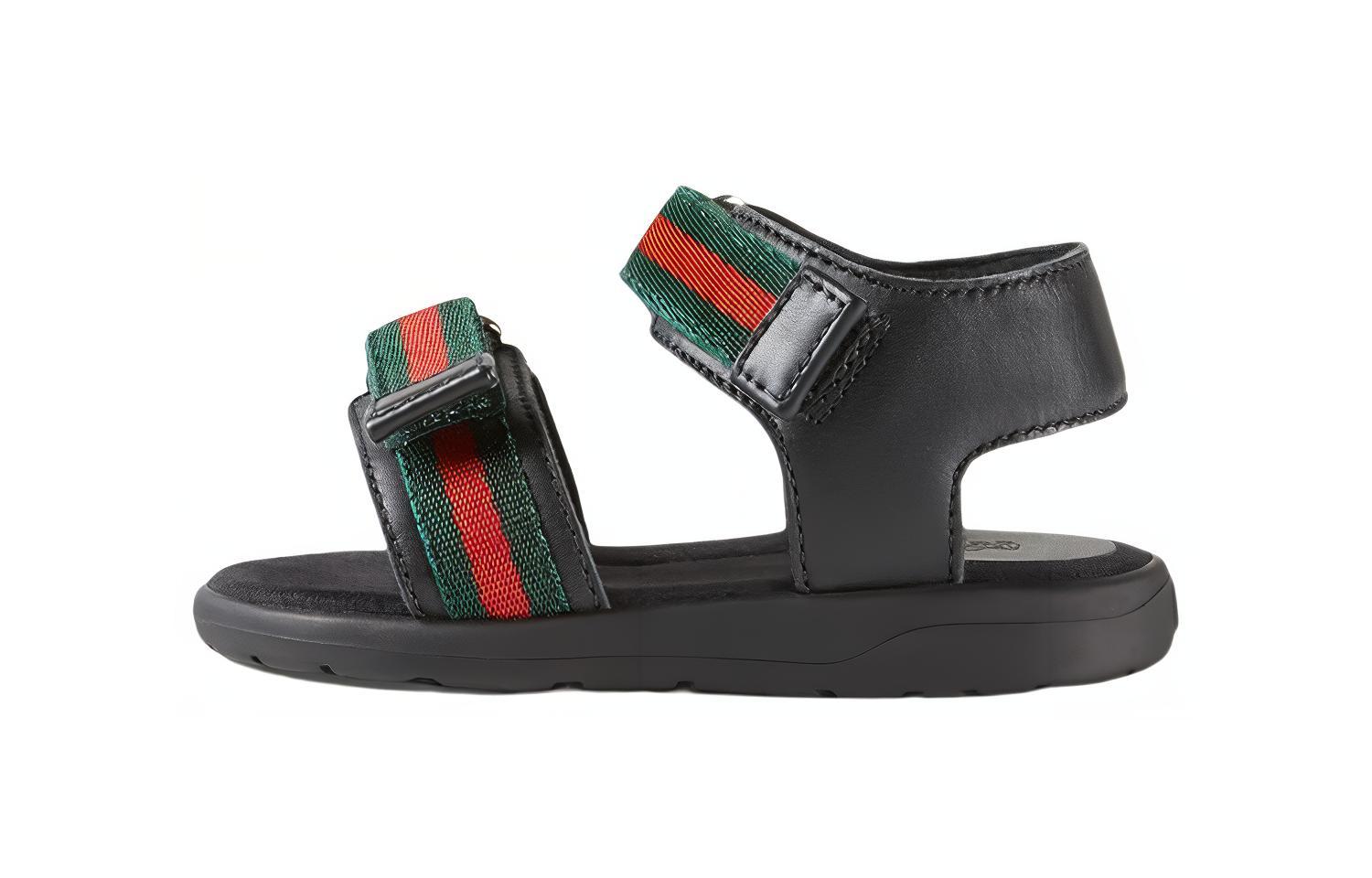 (Preschool) Gucci Rubber GG Slide 'Black' 257759-BLN10-1060