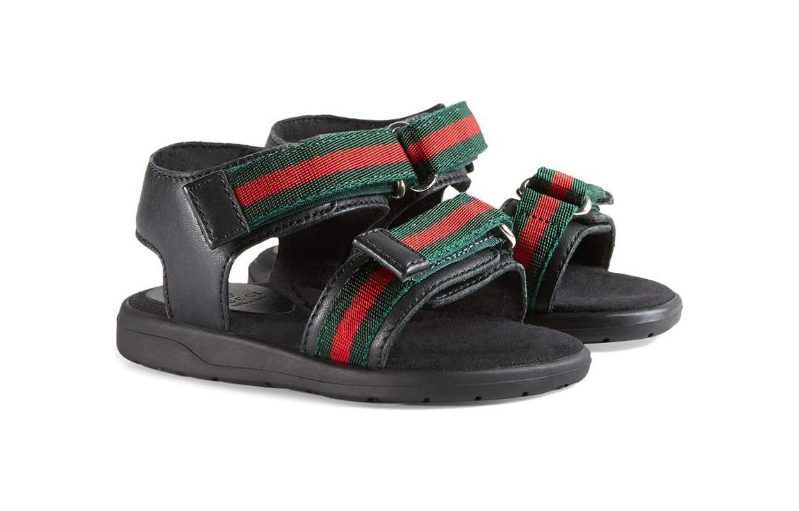 Lookbook (PS) Gucci Sandal Karet GG 'Hitam' 257759-BLN10-1060
