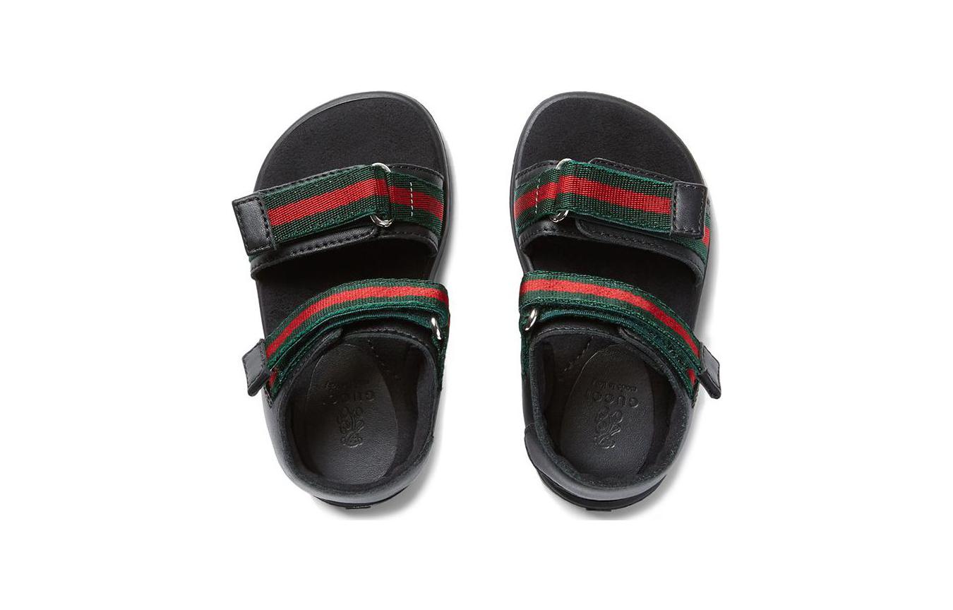 Shop (PS) グッチ ラバーGGスライド (ブラック) 257759-BLN10-1060