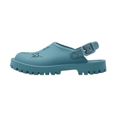 (PS) Gucci Rubber GG Slide 'Blue'