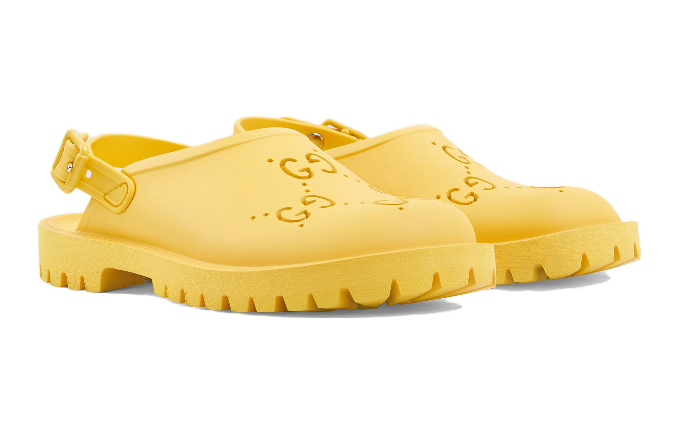 Order (PS) Sandale Gucci GG en caoutchouc ''Jaune'' 702917-JFB00-7223