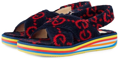 (Preschool) Gucci Rubber Slide 'Blue Red' 603868-HMM00-4089 (Preschool) Gucci Rubber Slide 'Blue Red' 603868-HMM00-4089