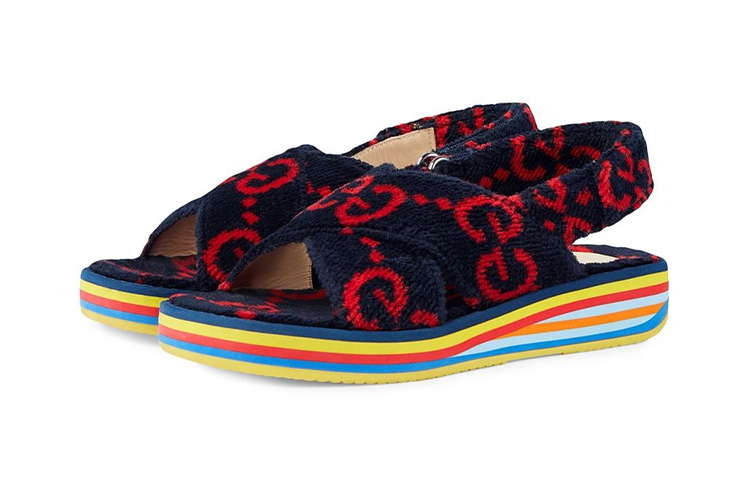 (Preschool) Gucci Rubber Slide 'Blue Red' 603868-HMM00-4089