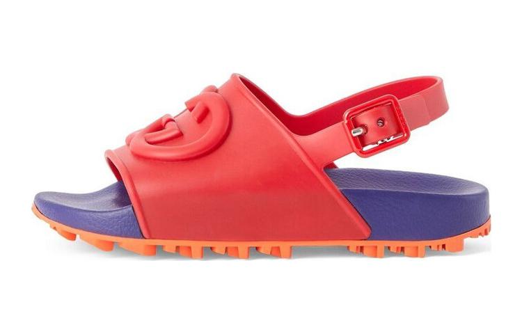 (Preschool) Gucci Sandal 'Red Blue Buckle' 725757-JF000-6537