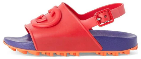 (Preschool) Gucci Sandal 'Red Blue Buckle' 725757-JF000-6537 (Preschool) Gucci Sandal 'Red Blue Buckle' 725757-JF000-6537