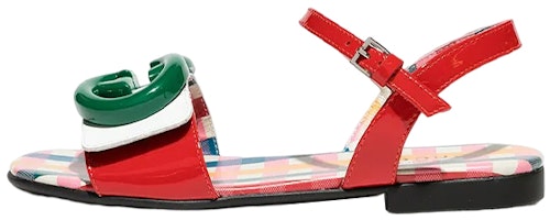 (Preschool) Gucci Sandal 'Red Green Web' 681340-ALU80-6561 (Preschool) Gucci Sandal 'Red Green Web' 681340-ALU80-6561