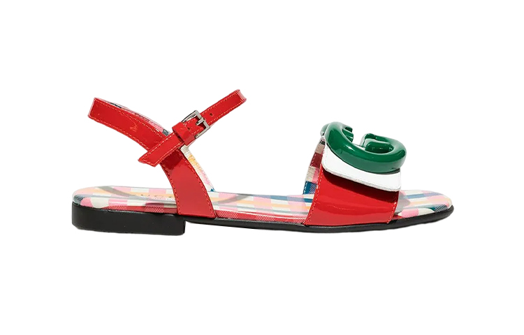 Order (PS) グッチ レッドグリーンウェブ サンダル
(Gucci Reddo Gurīn Webbu Sandaru) 681340-ALU80-6561