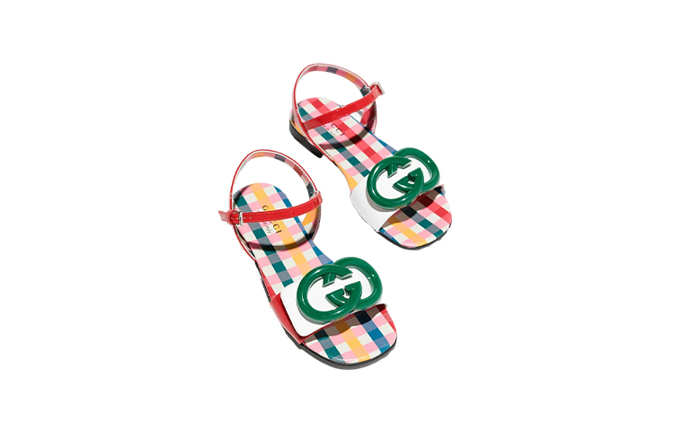 Lookbook (PS) グッチ レッドグリーンウェブ サンダル
(Gucci Reddo Gurīn Webbu Sandaru) 681340-ALU80-6561