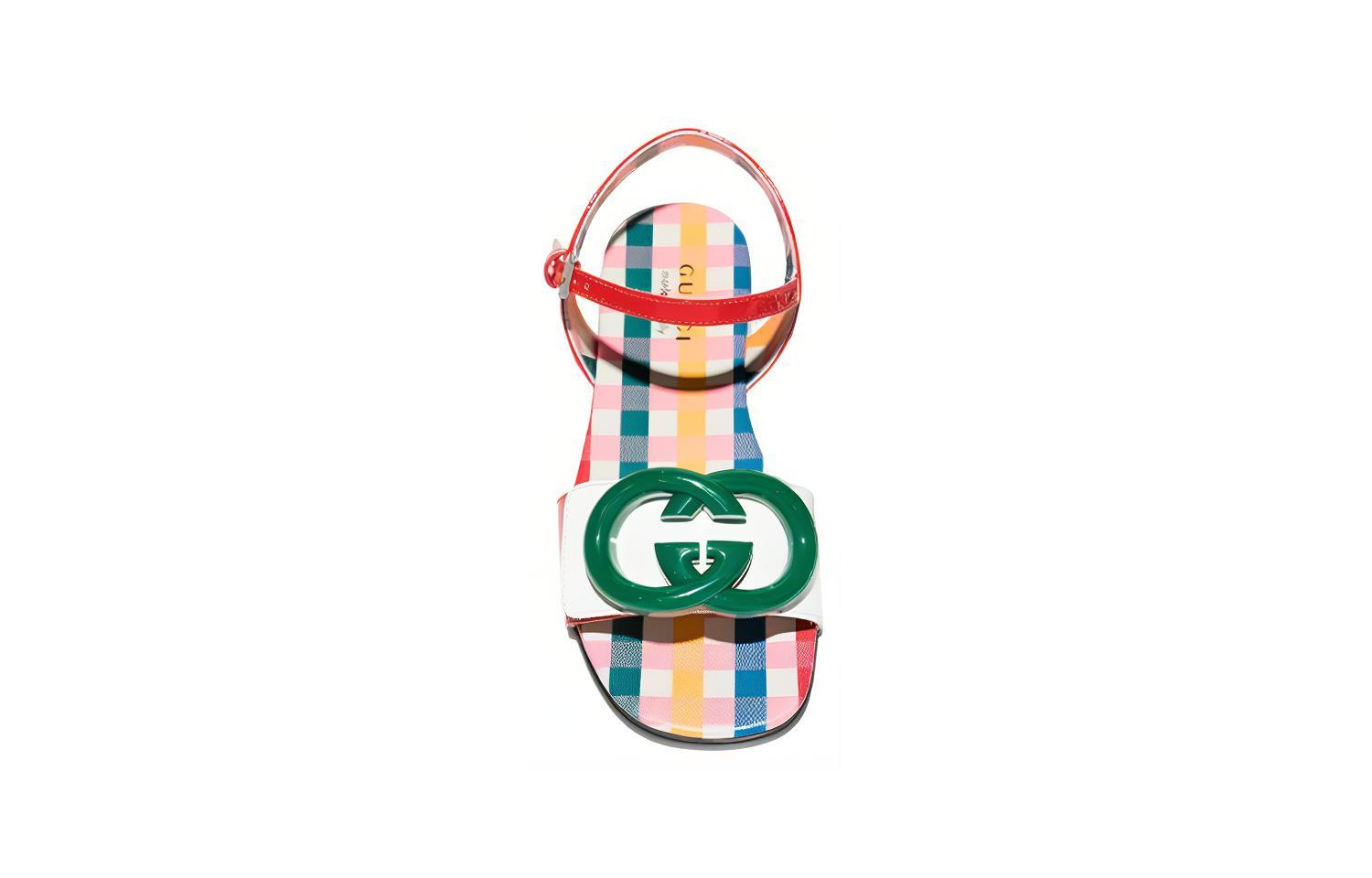 Shop (PS) グッチ レッドグリーンウェブ サンダル
(Gucci Reddo Gurīn Webbu Sandaru) 681340-ALU80-6561