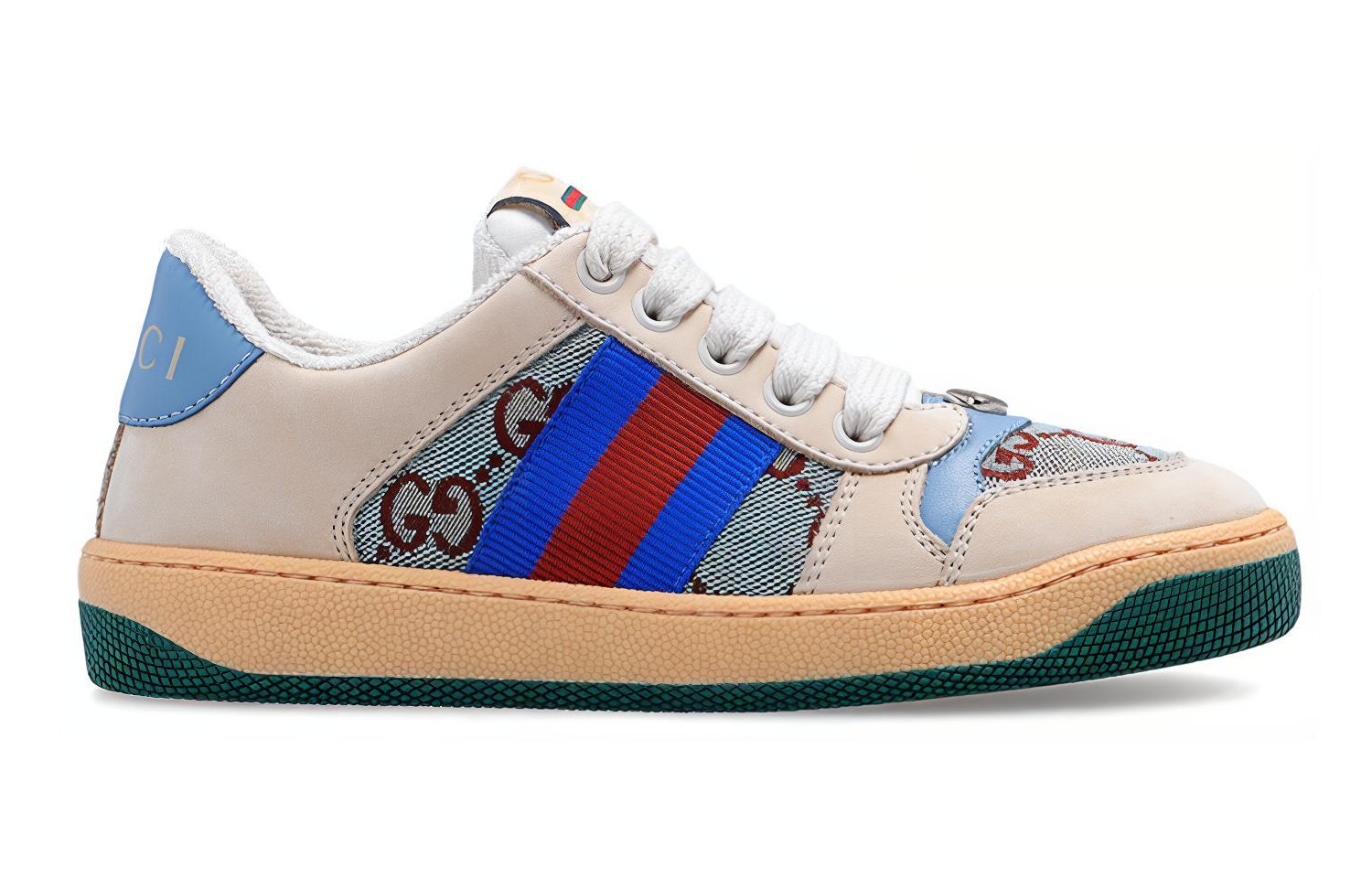 (PS) Gucci Screener 'Enamel GG White Blue Green' 圖 2