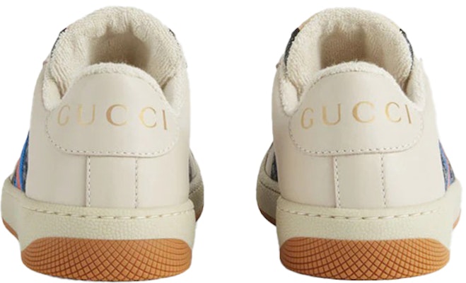 中童 GUCCI古馳 Screener gg琺瑯 時尚板鞋 白藍 Shop 中童 GUCCI古馳 Screener gg琺瑯 時尚板鞋 白藍