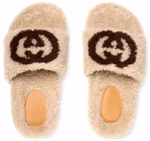 Shop 兒童 GUCCI古馳 套腳印花 時尚涼拖 米色