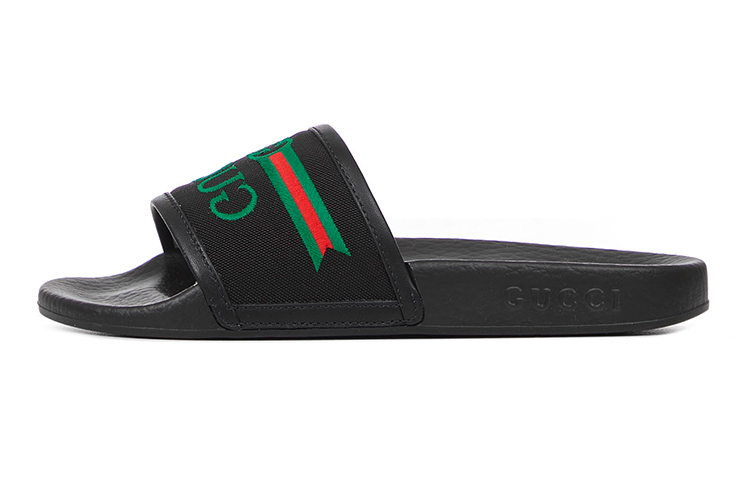 (Preschool) Gucci Slide 'Black Nylon' 629741-HYS20-1000