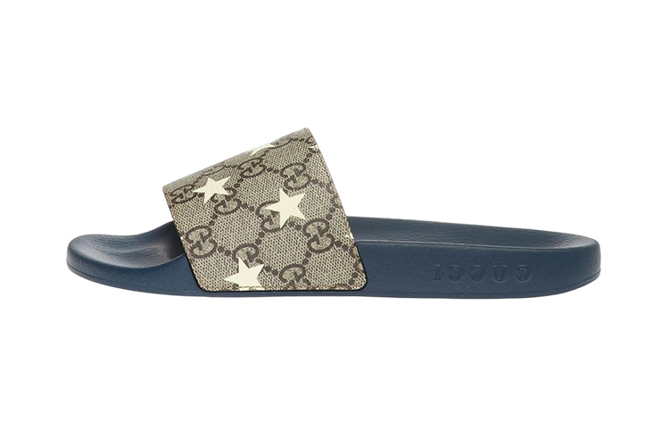 (Preschool) Gucci Slide 'Brown Blue Print' 508809-HYY00-8943