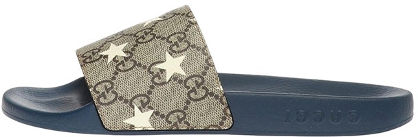 (Preschool) Gucci Slide 'Brown Blue Print' 508809-HYY00-8943 (Preschool) Gucci Slide 'Brown Blue Print' 508809-HYY00-8943