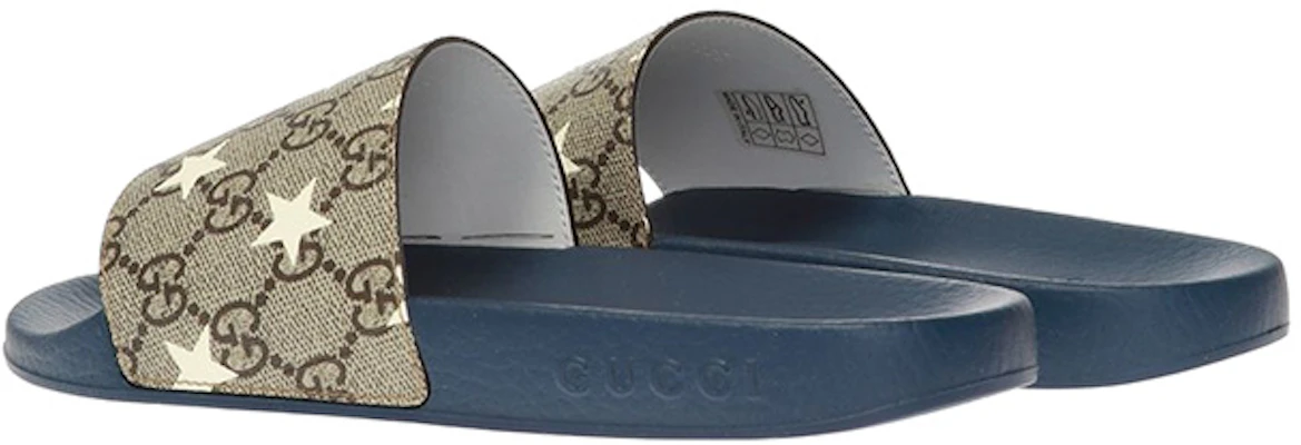 (PS) Gucci Slides ''Braun Blau Muster'' 508809-HYY00-8943 Shop (PS) Gucci Slides ''Braun Blau Muster'' 508809-HYY00-8943