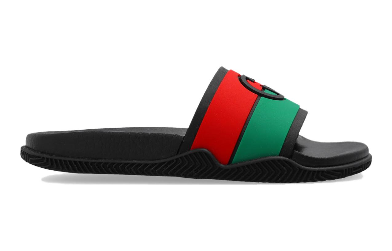 Lookbook (Preschool) Gucci Slide 'Interlocking G Red Green' 681330-JFA00-8815