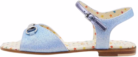 (Preschool) Gucci Slide Sandal 'Blue Horsebit Sparkle' 681338-KUS40-4760 (Preschool) Gucci Slide Sandal 'Blue Horsebit Sparkle' 681338-KUS40-4760