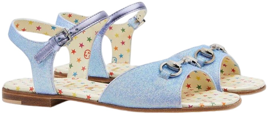 (PS) Gucci Selipar Sandal 'Biru Horsebit Berkilauan' 681338-KUS40-4760 Order (PS) Gucci Selipar Sandal 'Biru Horsebit Berkilauan' 681338-KUS40-4760