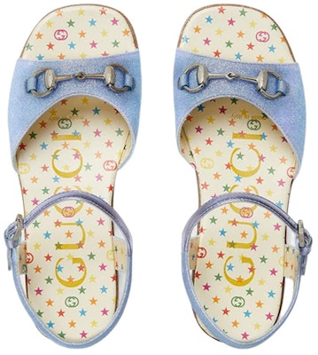 (PS) Gucci Selipar Sandal 'Biru Horsebit Berkilauan' 681338-KUS40-4760 Lookbook (PS) Gucci Selipar Sandal 'Biru Horsebit Berkilauan' 681338-KUS40-4760