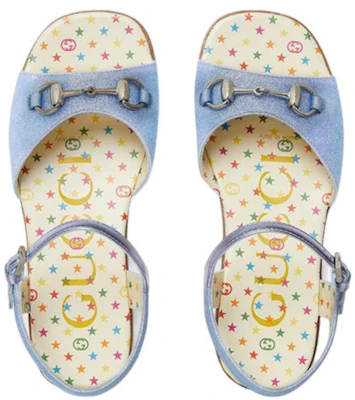 (Preschool) Gucci Slide Sandal 'Blue Horsebit Sparkle' 681338-KUS40-4760 Lookbook (Preschool) Gucci Slide Sandal 'Blue Horsebit Sparkle' 681338-KUS40-4760