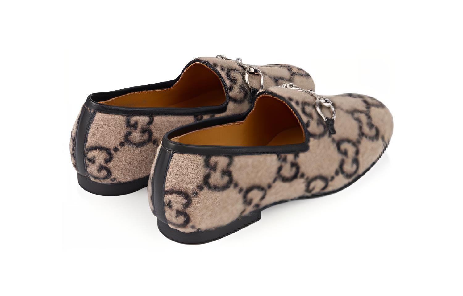 Lookbook (PS) グッチ ブラウン スリッポン 629357-G38V0-9762