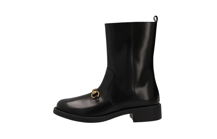 (Preschool) Gucci Speedy 'Black Leather Fashion Boots' 703562-U3D00-1000
