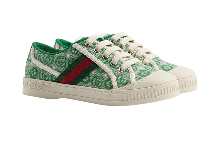 Order (PS) 古驰1977网球鞋“绿白” 682230-U4G50-3045