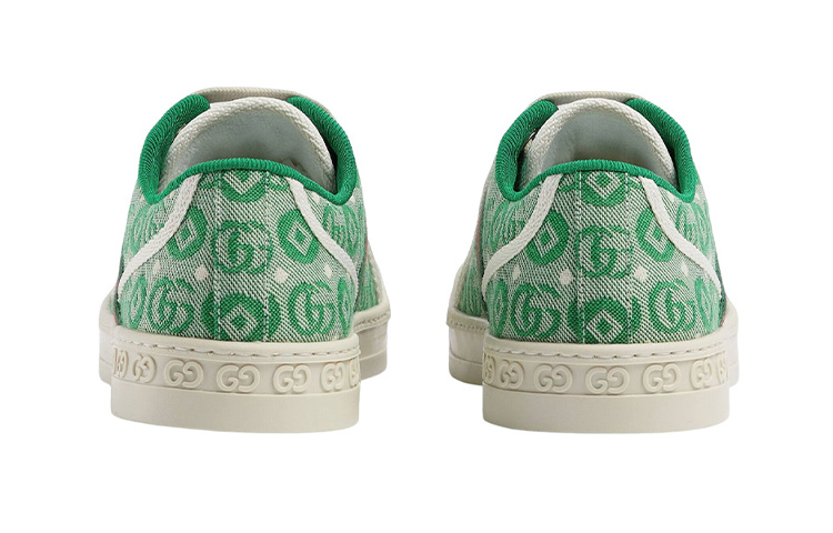 Shop (PS) 古驰1977网球鞋“绿白” 682230-U4G50-3045