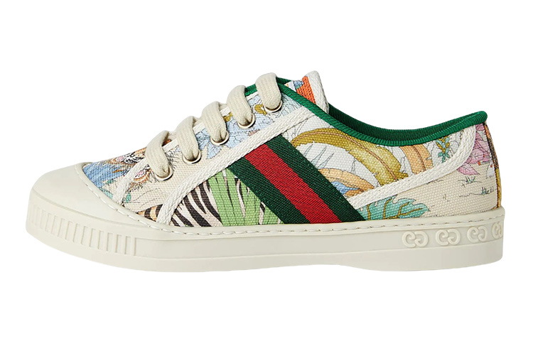 Buy (Preschool) Gucci Tennis 1977 'White Green' 687816-UTC10-9090