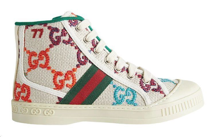 Order (Preschool) Gucci Tennis 1977 High 'Beige Green Red' 685455-UFT90-8465