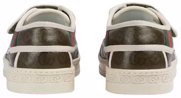 Lookbook 兒童 GUCCI古馳 Tennis 1977 棉布 舒適透氣 防滑 低筒 兒童板鞋 深綠色