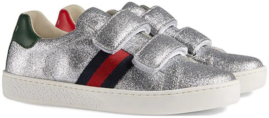 (Preschool) Gucci Velcro Low 'Silver Fashion' 463090-KUSU0-8185 Order (Preschool) Gucci Velcro Low 'Silver Fashion' 463090-KUSU0-8185