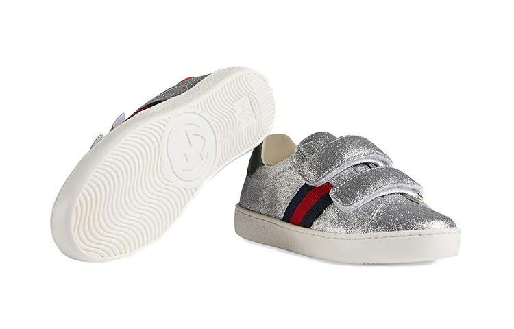 Purchase (Preschool) Gucci Velcro Low 'Silver Fashion' 463090-KUSU0-8185