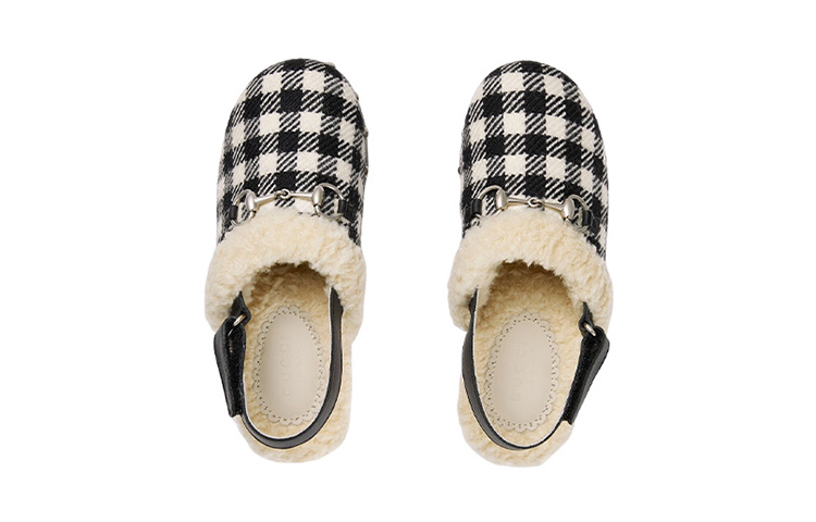 Lookbook (PS) Sandal Velcro Gucci 'Hitam Putih' 714515-FAAQD-9242