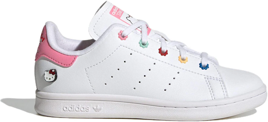 中童 Hello Kitty/凱蒂貓 x adidas originals SMITH 舒適百搭 防滑減震 低筒 兒童板鞋 白色 Order 中童 Hello Kitty/凱蒂貓 x adidas originals SMITH 舒適百搭 防滑減震 低筒 兒童板鞋 白色