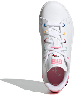 中童 Hello Kitty/凱蒂貓 x adidas originals SMITH 舒適百搭 防滑減震 低筒 兒童板鞋 白色 Shop 中童 Hello Kitty/凱蒂貓 x adidas originals SMITH 舒適百搭 防滑減震 低筒 兒童板鞋 白色