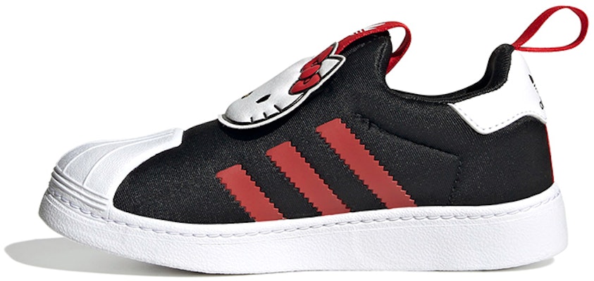 (Preschool) Hello Kitty x adidas Superstar 360 'Black Vivid Red' HQ4093 Buy (Preschool) Hello Kitty x adidas Superstar 360 'Black Vivid Red' HQ4093